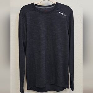 Karbon Men's Long-Sleeve Crew in Charcoal Heather